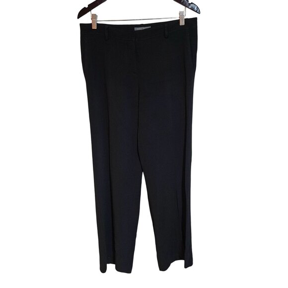 Alberta Ferretti Black Pants Women 10 Business Court Elegant Boho Chic Authentic - Picture 3 of 16